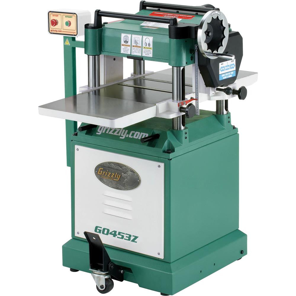 Grizzly G0453Z - 15" 3 HP Planer with Spiral Cutterhead