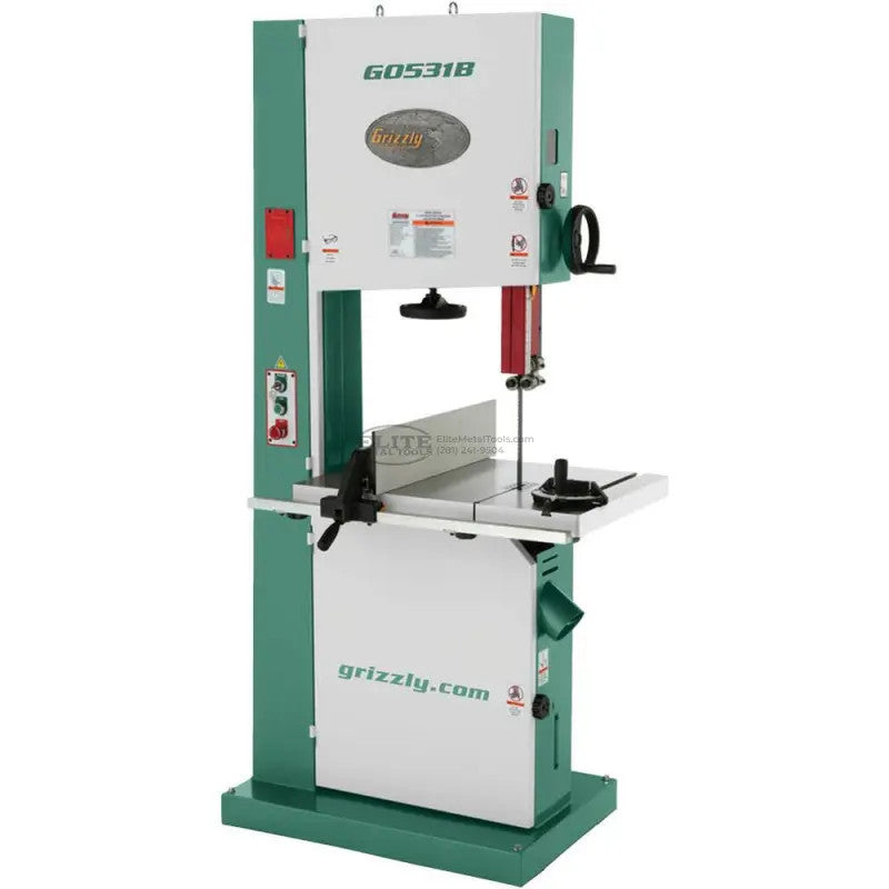 Grizzly G0531B - 21" 5 HP Industrial Bandsaw with Brake