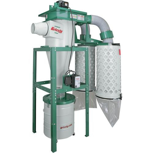 Grizzly G0601 220V/440V 5 HP 3-Phase Cyclone Dust Collector