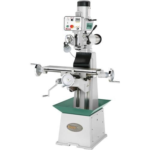Grizzly G0695 - 8" x 30" 1-1/2 HP Variable-Speed Knee Mill with Ram Head