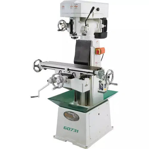 Grizzly G0731 - 8" x 30" 1-1/2 HP Vertical Mill with Power Feed