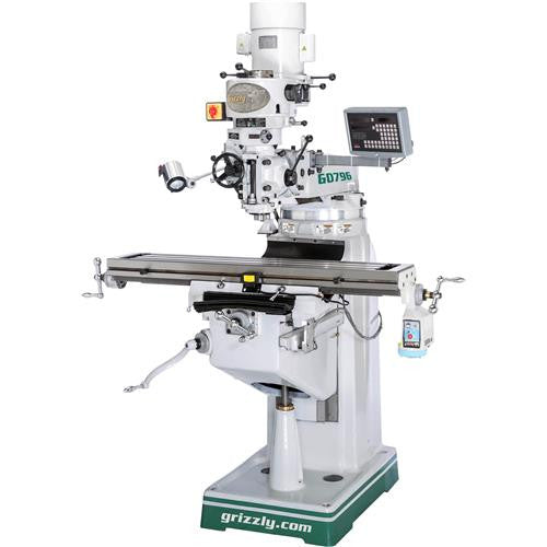Grizzly G0796 - 9" x 49" Vertical Mill with Power Feed and DRO