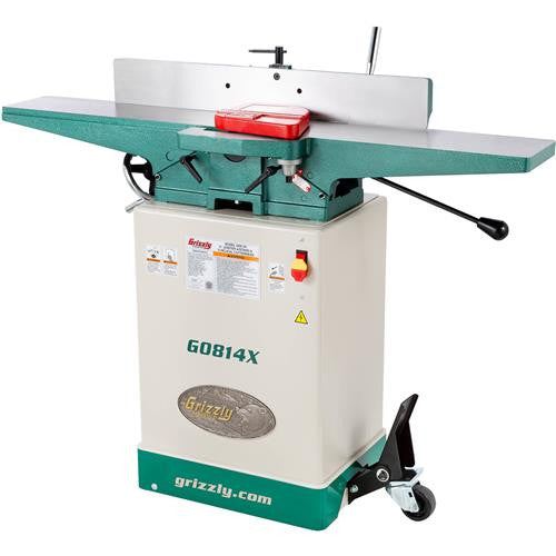 Grizzly G0814X - 6" Jointer W/Stand & V-Helical Cutterhead