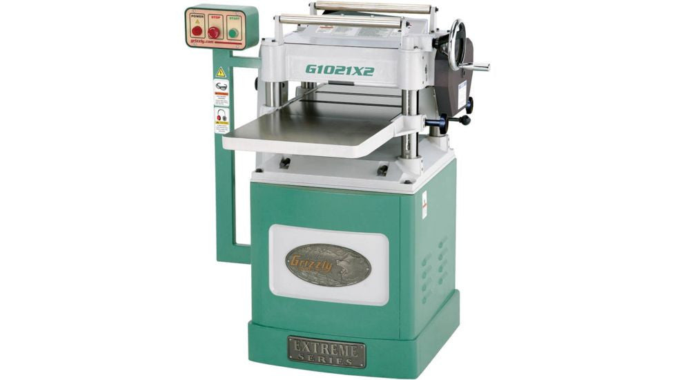 Grizzly G1021X2 - 15" 3 HP Extreme Series Planer w/ Helical Cutterhead