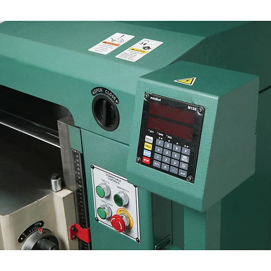 Grizzly G0603X - 25" 15 HP 3-Phase Extreme Duty Planer w/ Helical Cutterhead