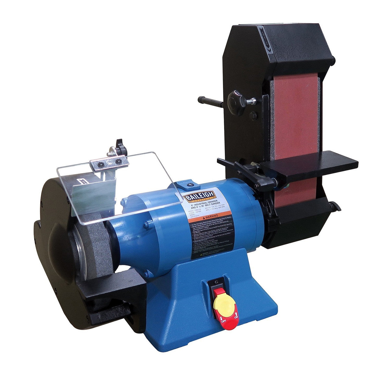 Baileigh Igbb-436 - Combination 8" Bench Grinder & 4" Belt Grinder