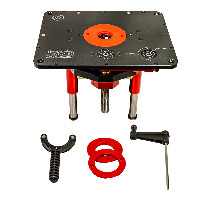 Jessem Mast-R-Lift II Router Lift 02120 With 9-1/4" x 11-3/4" Plate