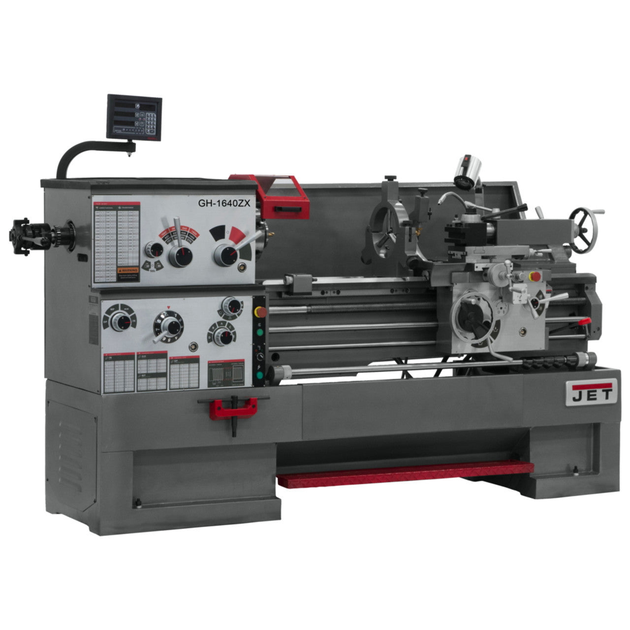 Jet 321147 GH-1640ZX With Newall DP700 DRO With Taper Attachment and Collet Closer