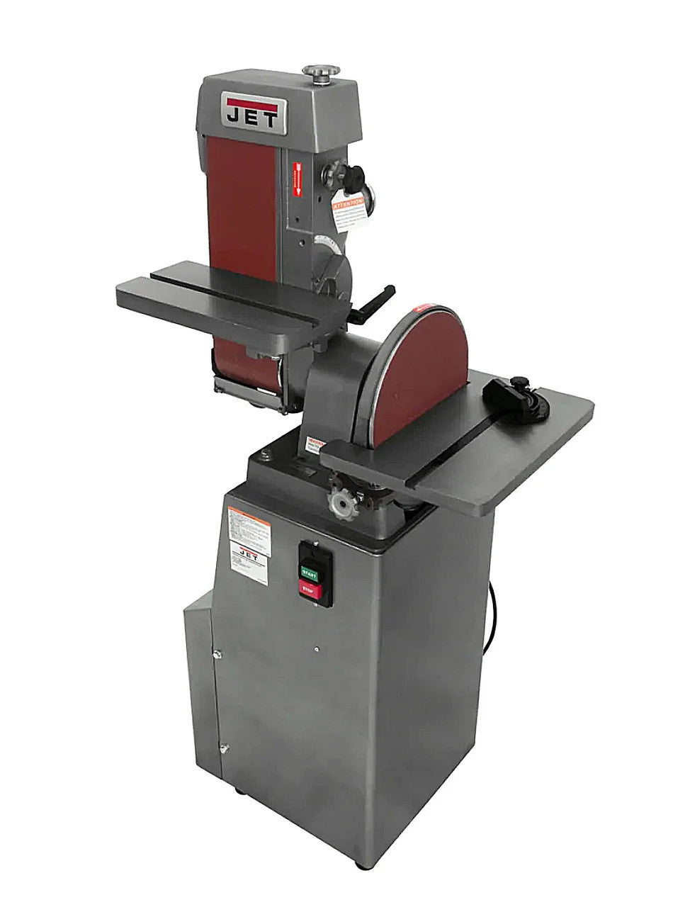 JET J-4200A, 6" x 48" Industrial Combination Belt and 12" Disc Finishing Machine 115V 1Ph