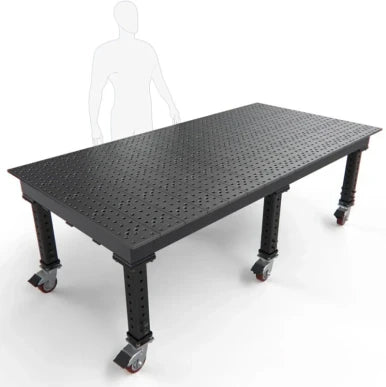 BUILDPRO MAX Welding Table 8' x 4' Adjustable Legs & Casters TMQRC59648F
