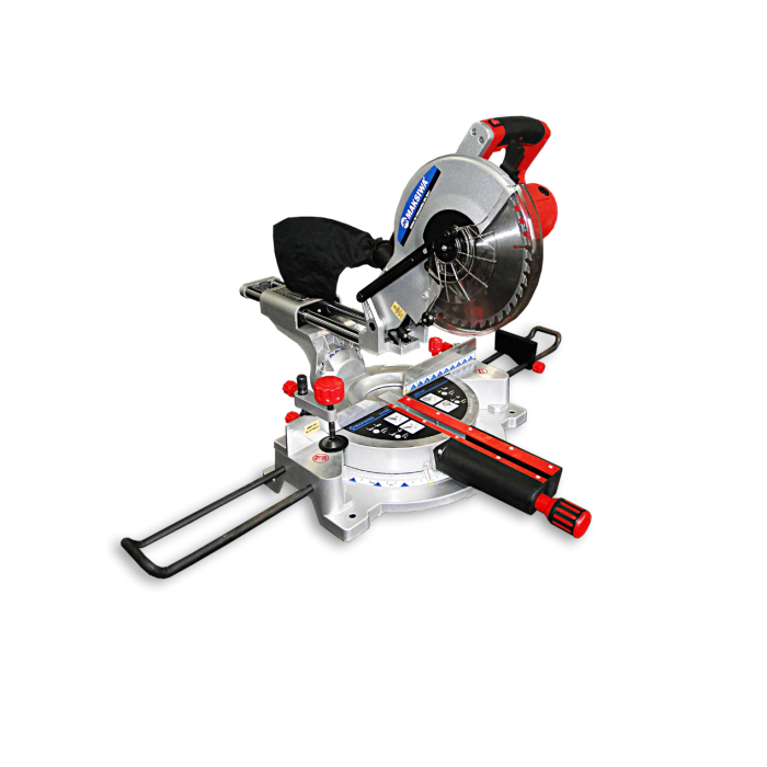 Maksiwa Single Phase 250mm (10") Miter Saw with Laser Guide and Dual Sliding Rail MK.300.I