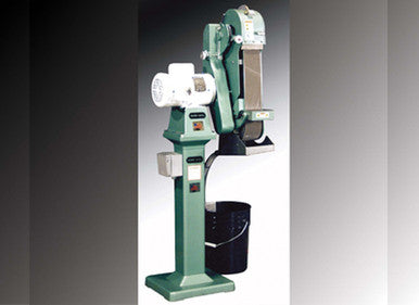 Burr King 30000 Model 960-401 4" x 60" Two Wheel Wet Belt Grinder - Fixed Speed