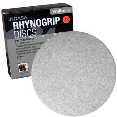 5" Solid Rhynogrip Hook & Loop Discs (Box of 50) | 80 Grit AO | Indasa 52-80