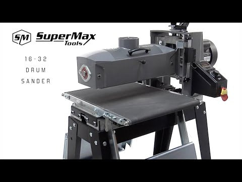 Laguna SUPMX-71632, SuperMax 16-32 Drum Sander on Open Stand, 110V, 1-1/2HP