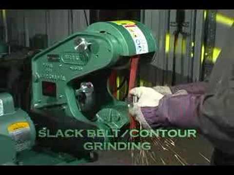 Burr King Model 562 1 x 42 Three Wheel Belt Grinder 56100 Fixed Speed