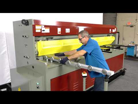 GMC Machinery 10’ x 1/4" Heavy Duty Hydraulic Shear with SIKO Powered Back Gauge HS-1025E