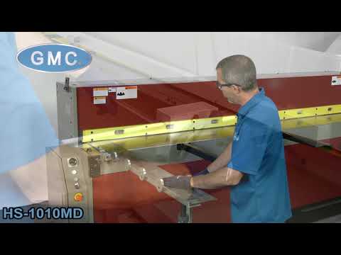 GMC Machinery 10’ x 10 Gauge Heavy Duty Hydraulic Shear with SIKO Powered Back Gauge HS-1010E