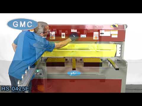 GMC Machinery 4’ x ¼” Heavy Duty Hydraulic Shear with SIKO Powered Back Gauge HS-0425E