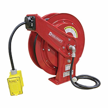 Reelcraft L-70100-123-7A Duplex Outlet Box Cord Reel