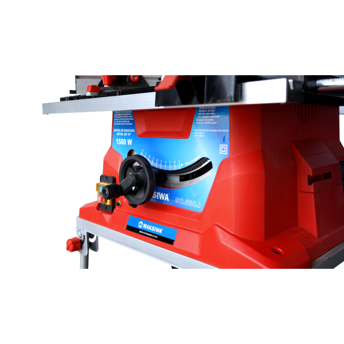 Maksiwa Portable Table Saw with Laser Guide 45° – SC.650.I