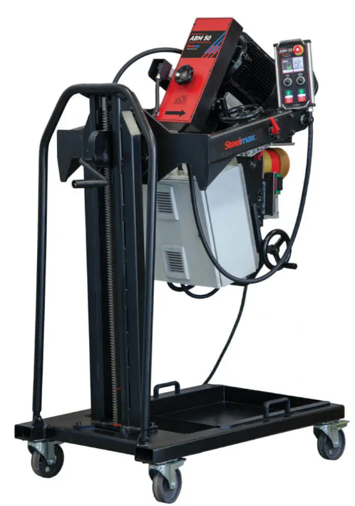 SteelMax ABM50 - 50MM Double-Sided Automatic Plate Beveling Machine w/Trolley