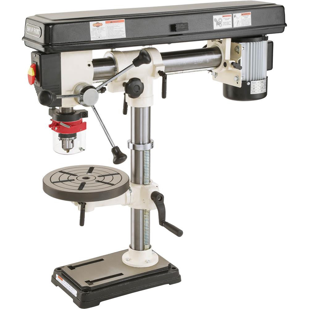 Shop Fox W1669—1/2 HP 34" Bench-Top Radial Drill Press