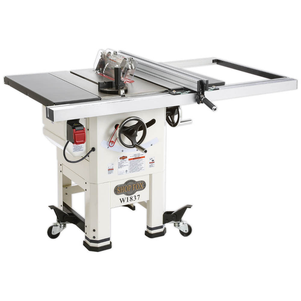 SHOP FOX® 2 HP 10" Hybrid Open Stand Table Saw W1837